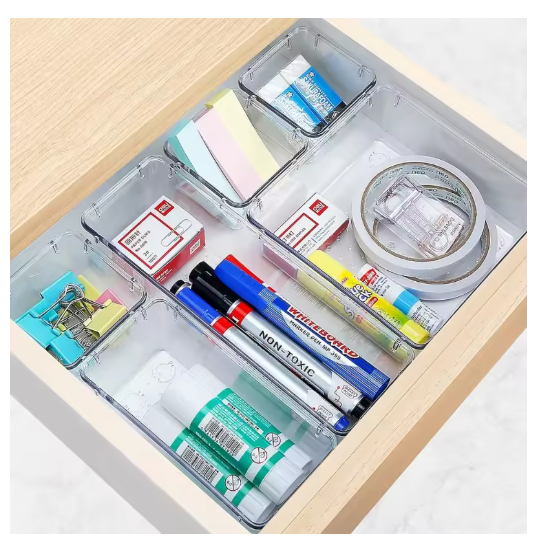 25-delige Transparante Ladeorganizer Set