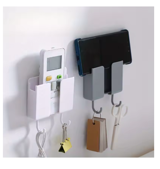 3-in-1 Wandorganizer met Haak & Telefoonhouder
