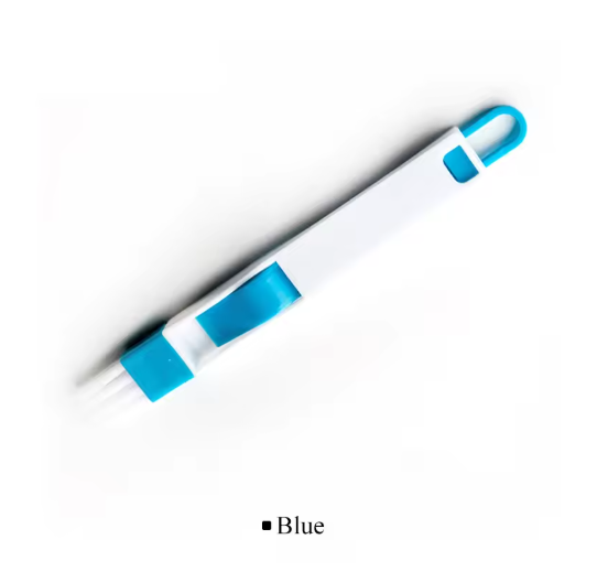 Kier- en raamrail reinigingsborstel blauw