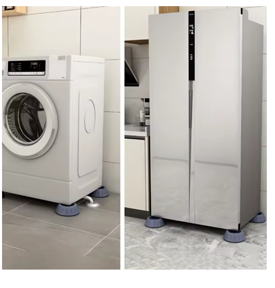 Anti-vibratiepads onder wasmachine en koelkast