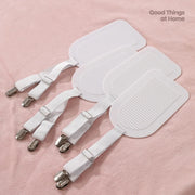 4-delige verstelbare hoeslakenclips productfoto 2