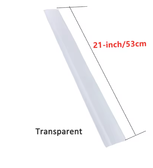 Transparante siliconen kierstrip 53 cm