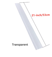 Transparante siliconen kierstrip 53 cm