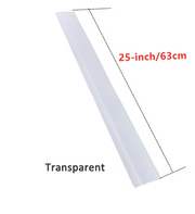 Transparante siliconen kierstrip 63 cm