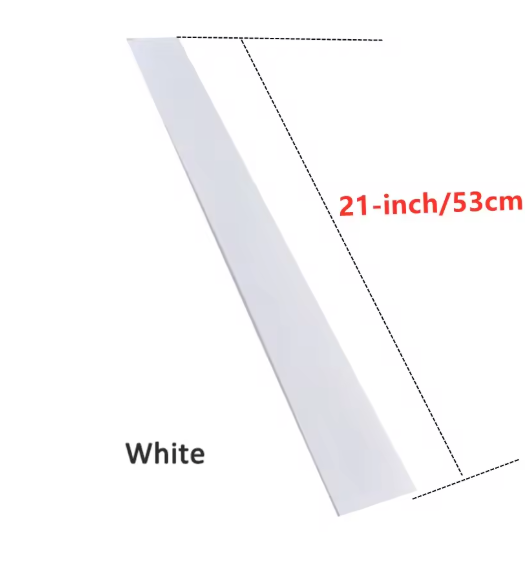 Witte siliconen kierstrip 53 cm
